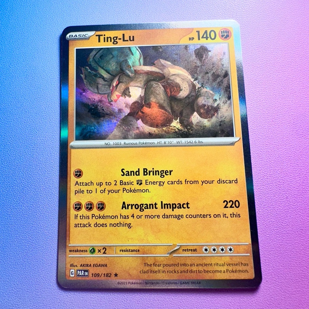 ting-lu - 109/182 (holo rare) — pokemon: paradox rift